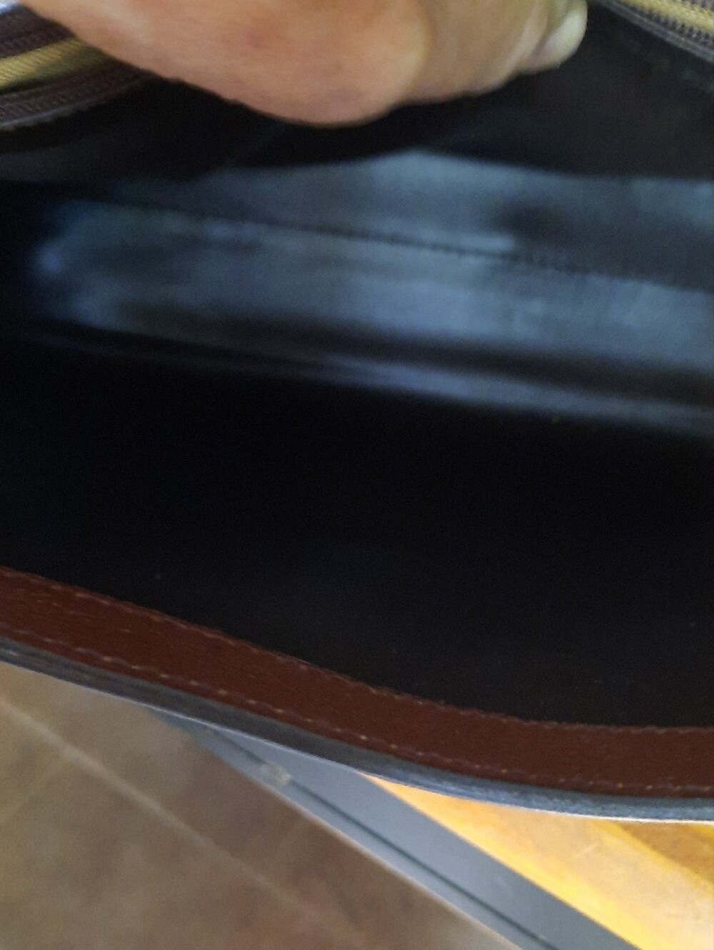 Bally Brown Croc-Embossed Leather Top-Handle Satchel with 'B' Accent - Picture 13 of 14